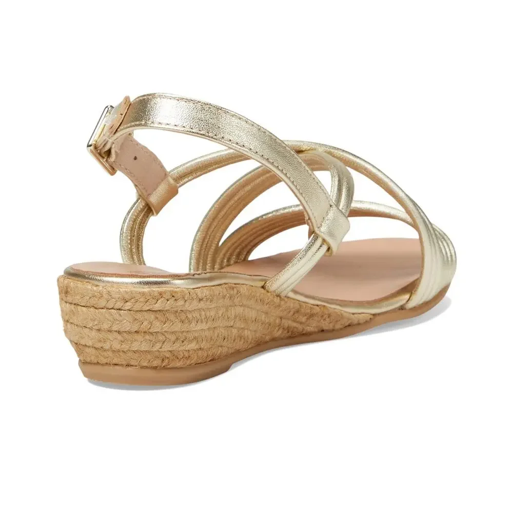 ERIC MICHAEL WOMENS ANDREA GOLD EU 36 (US WOMEN'S 5.5-6) M (B)